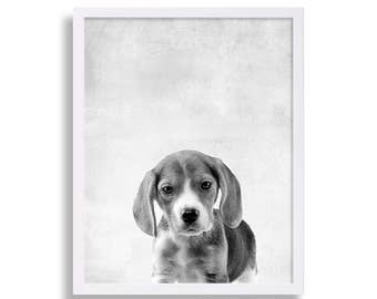 Jack Russel Print Dog Portrait Puppy Print Dog Art Pet Art Nursery Art Nursery Decor Nursery Print Baby Animal Decor Modern Art
