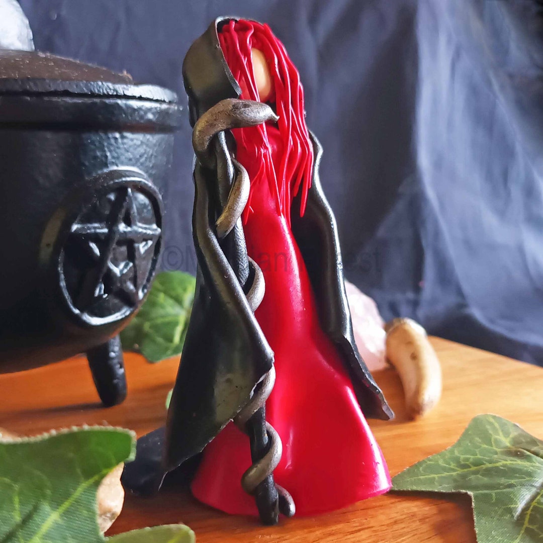 Lilith Pagan Goddess Figurine Dark Goddess Pagan Altar Etsy