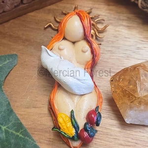 Altar Goddess, Modron Goddess, Great Mother Goddess, Autumn Altar Decoration, Mabon Decoration for Wiccan, Witches Druid