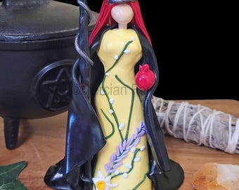 Persephone Goddess Statue, Persephone Figurine, Goddess of Spring and Queen of the Underworld Pagan Altar Figurine, Wiccan, Witch, Druid