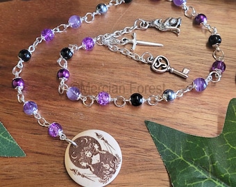 Hecate Meditation Beads, Hekate Pagan Prayer Beads