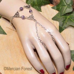 Pagan Bracelet Triquetra Bracelet Customisable Pagan Jewellery