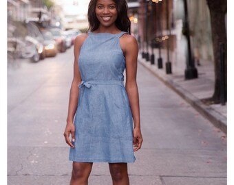 Denim Blue Cotton Fair Trade Shift 