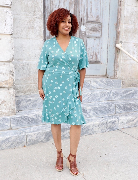 aqua cotton dress Land of Oz Sophia Dress in Cotton (Aqua)