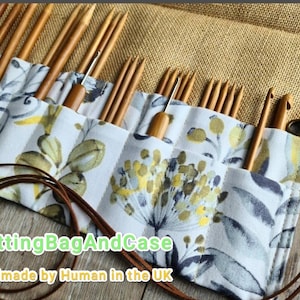 CROCHET DPN HOOK Holder Roll  Knitting Needle Case Roll