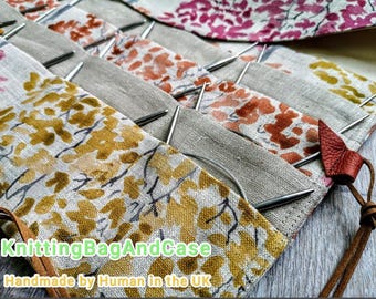 CIRCULAR NEEDLE ORGANIZER Autumn trees