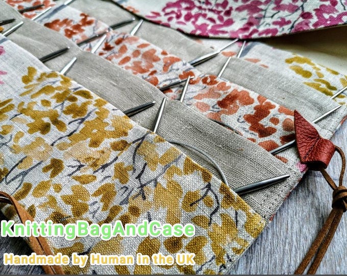 CIRCULAR NEEDLE ORGANIZER Autumn trees