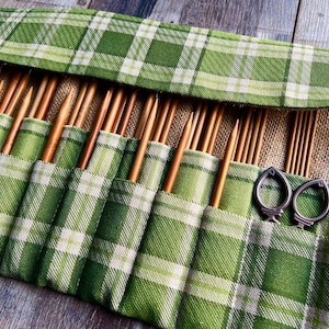CROCHET DPN HOLDER Knitting Needle Case Roll