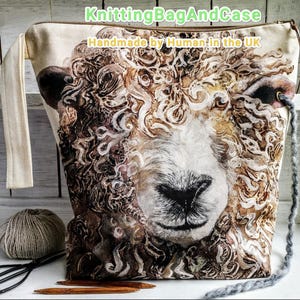 SHEEP Große Reißverschluss-Projekttasche mit 9 Taschen