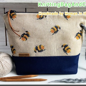 Bolsa de proyecto con cremallera Bee, 9 bolsillos
