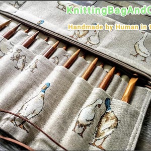 Mallard Duck Crochet Furls Dpn Needle Roll Hook Case