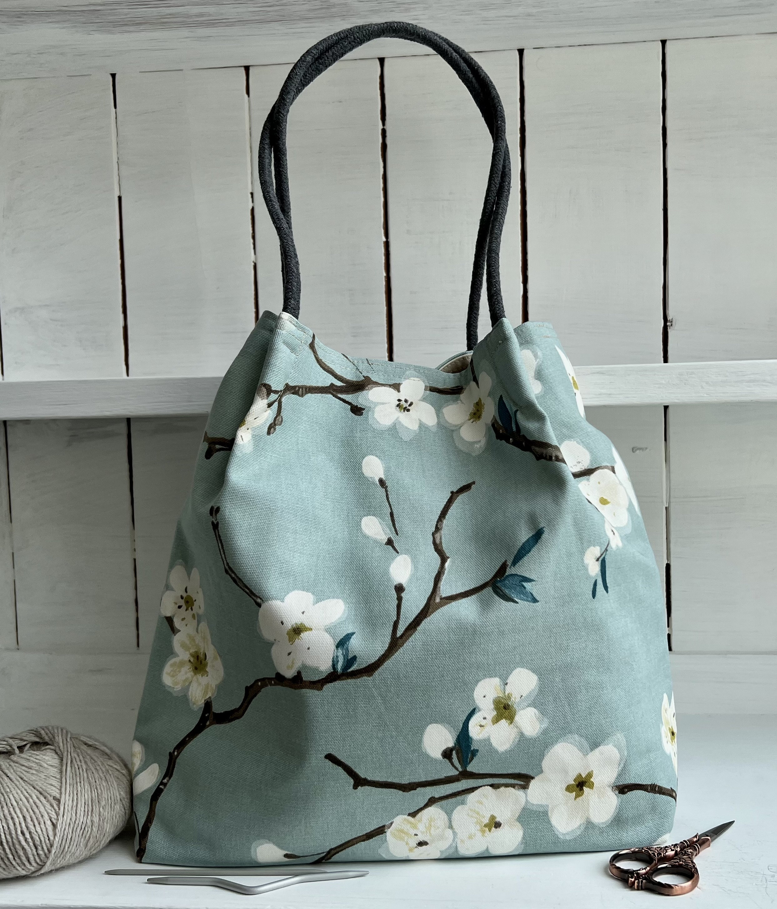 Cherry Blossom Heart Branch - Canvas Tote Bag – Indigo Tangerine Retail