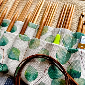 CROCHET DPN HOLDER Knitting Needle Case Roll