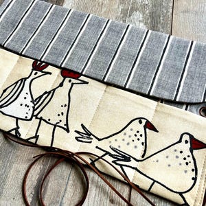 PORTA AGO CIRCOLARE DA VIAGGIO Piccolo pratico porta gallina per borsa organizer fatta a mano