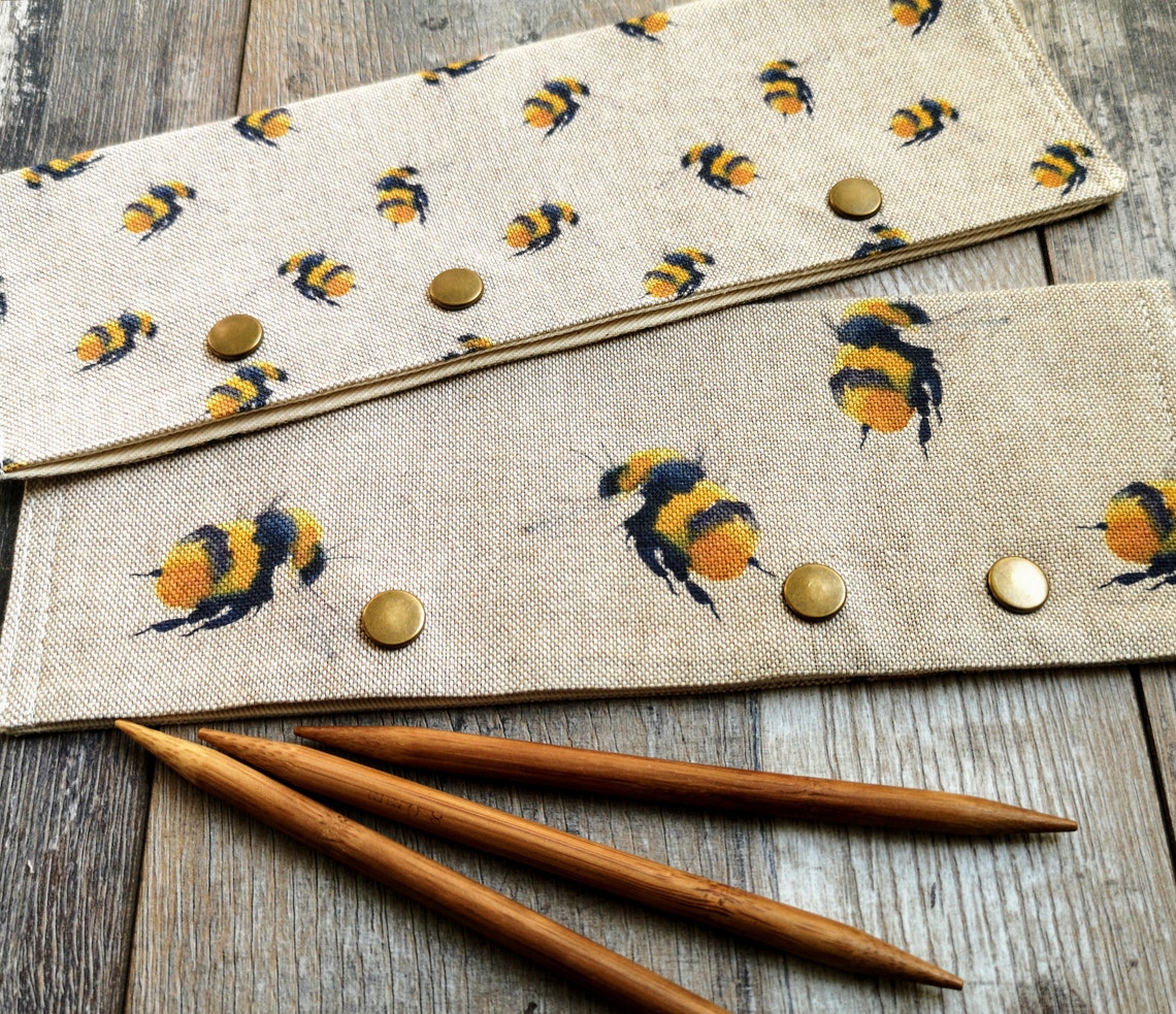 BEE DPN COZY Dpn Holder Linen Socks Knitting Crochet Natural Etsy