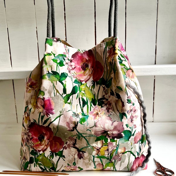 Meadow Floral Poppy Field TOTE PROJET SAC 9 Poches