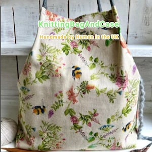 Draagtas Bee & Floral Project: handgemaakte breitas met 9 zakken