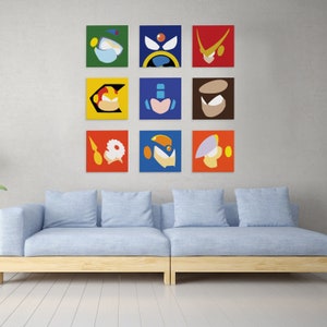Mega Man 2 Robot Masters (9 print set)