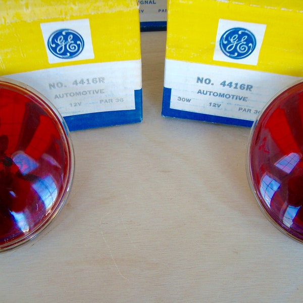 GE 4416R Signal rouge lampes-New Old Stock