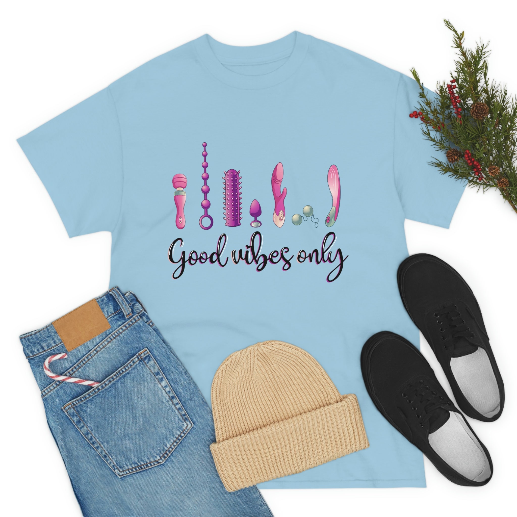 Good Vibes Only Tshirt Vibrator Shirt Funny T-shirt Unique