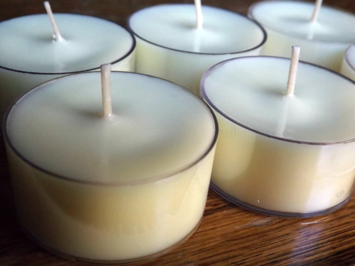 Rosemary Sage Soy Tea Light Candles Set of 6 Scented Soy Tealights