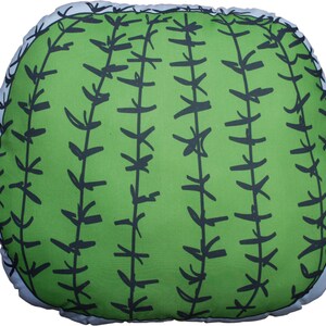 Cactus Pillow big ball 2 sided Cotton size 45cm in.18 cushion stuffed poliester image 3