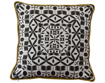 Pillow Cover 45x45 cm 18"x 18" organic cotton, hidden zip, with or without feather inner pillow