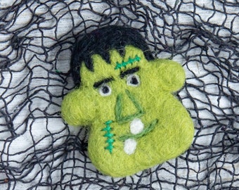Frankenstein Halloween Shapes | Felt Frankenstein | DIY Halloween Garland | Halloween Monster | Handmade Ornament DIY