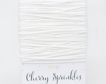 White Cotton Crochet Thread: Size 3, DIY Packaging