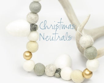 Christmas Neutral Garland -