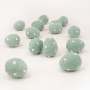 Sea Glass Mint Easter Eggs -Felt Eggs -Easter Decorations -Felt Easter Eggs -Mini Chicken Eggs -Farm Table -Felt Food -Rustic Country decor
