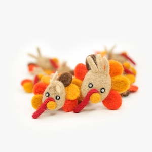 Felt Turkey -Thanksgiving decor -Thanksgiving Turkey -Turkey Garland -Thanksgiving banner -Turkey Day -Felt Turkey -Gobble Garland -Fall