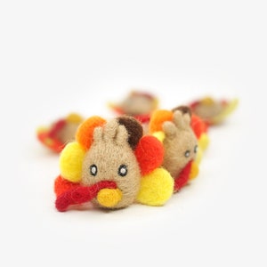 Felt Turkey Yellow -Thanksgiving decor -Thanksgiving Turkey -Turkey Garland -Thanksgiving banner -Turkey Day -Felt Turkey -Gobble Garland