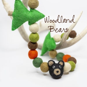 Woodland Bears | Felt Bear Garland | Rustic Boys Room garland | Woodland Garland | Rustic decor | Bear Banner | Country Boy | Woodland Theme
