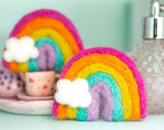 Felt Rainbow -Rainbow Photo Prop -Rainbow Birthday -Rainbows and Unicorns -Spring Decor -Playroom Decor -Nursery Decor -
