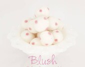 Blush Pink Felt Balls 2CM -100 Wool Felt Poms -Pink Wool Felt Balls Pom Garland -Felt Ball Garland -Polkadot