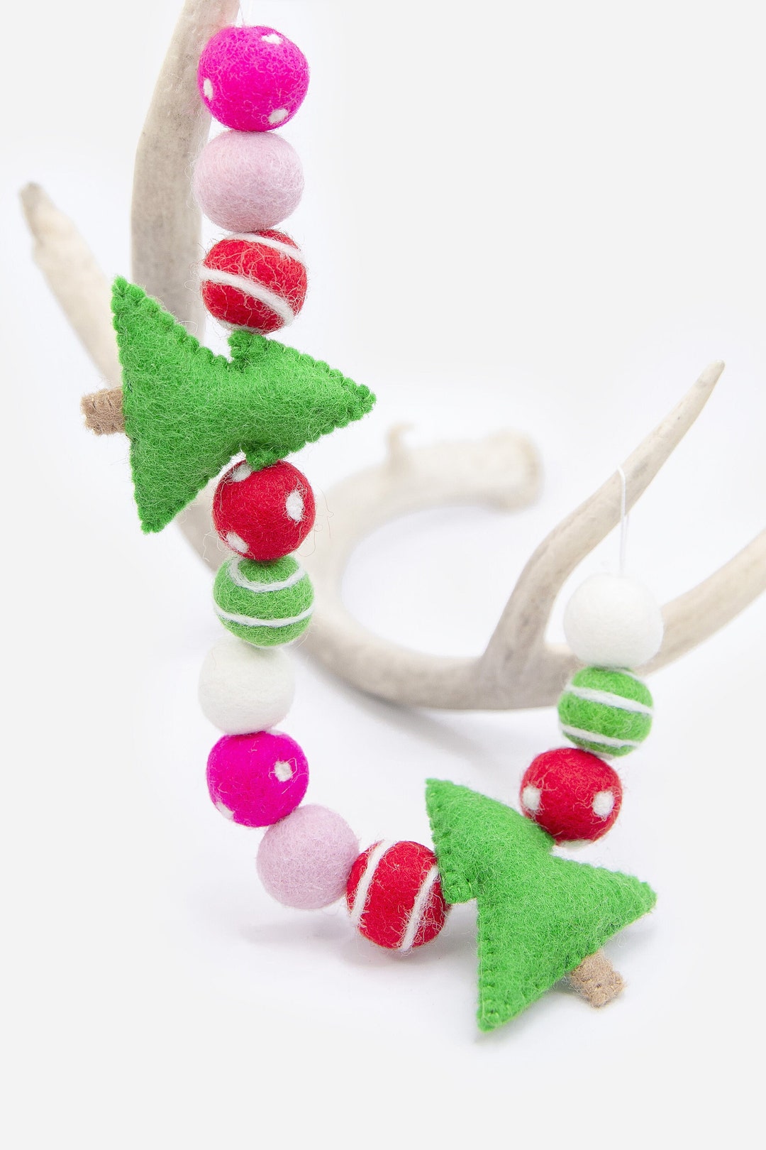 Pink Christmas Garland 