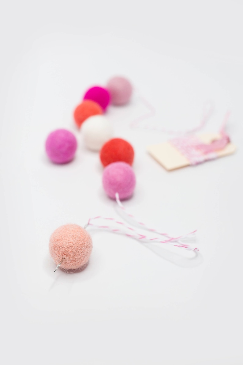 The Perfect Needle for Stringing Felt Ball Garlands Wide eye needle Felt Ball Needle Shop Cherry Sprinkles image 5