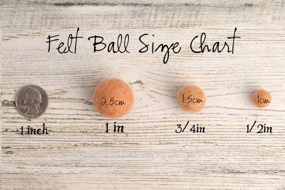 Felt Balls, 1.5 Cm, Great Colors, 100% Wool felt Wool, for Garlands,  Pendants, Felt Beads, Wool Felt, DIY Mobile, 0.59 Inch, Crafts -   Finland