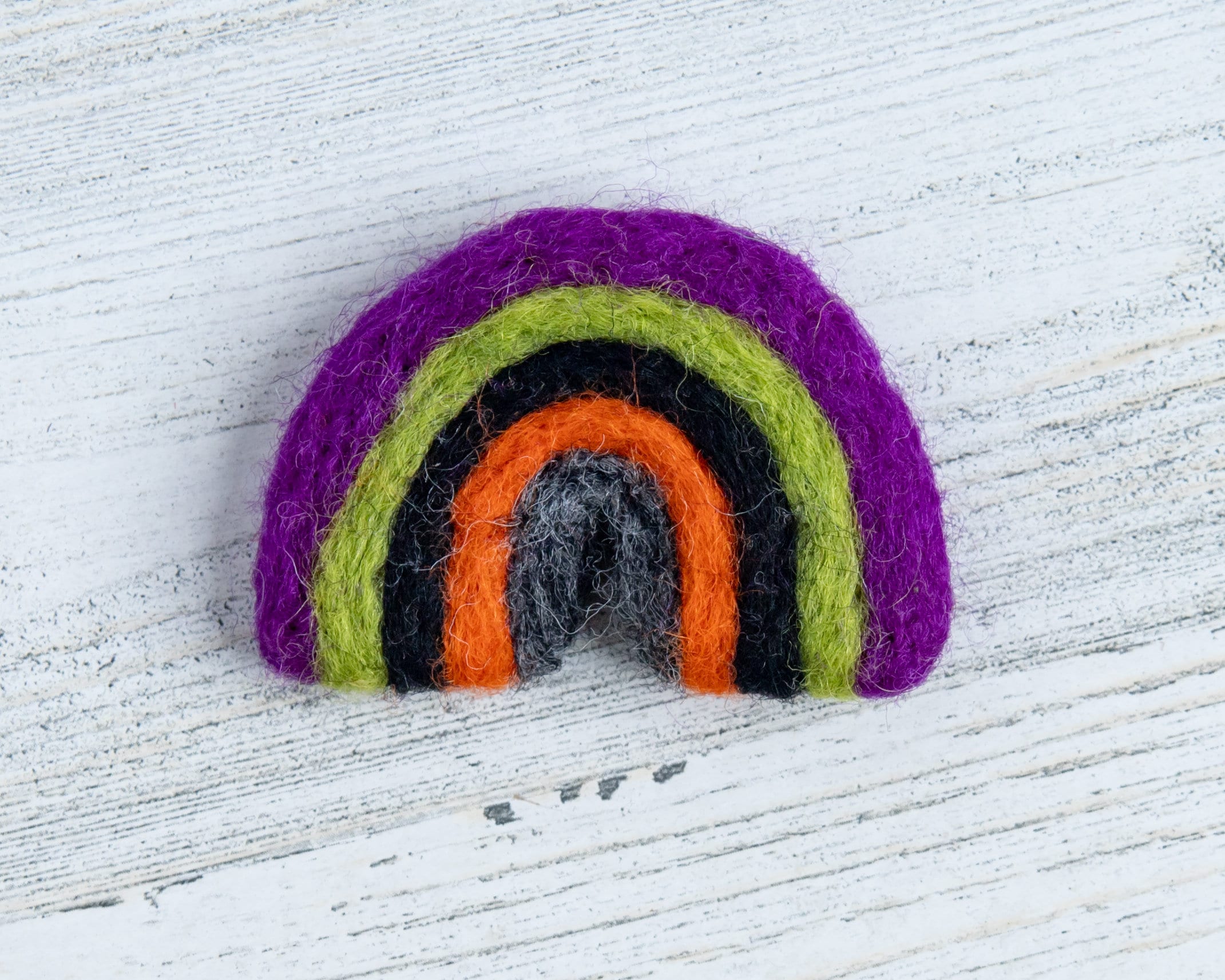 Halloween Wool Felt Rainbow: Spooky Fall Decor
