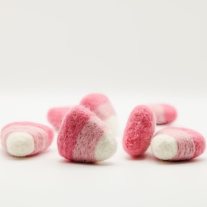 Pink Felt Candy Corn: Halloween Garland DIY Craft Supply