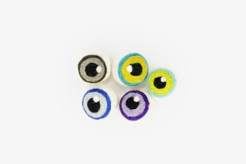 Monster Eyeballs felt Eyeballs halloween Decor halloween Etsy
