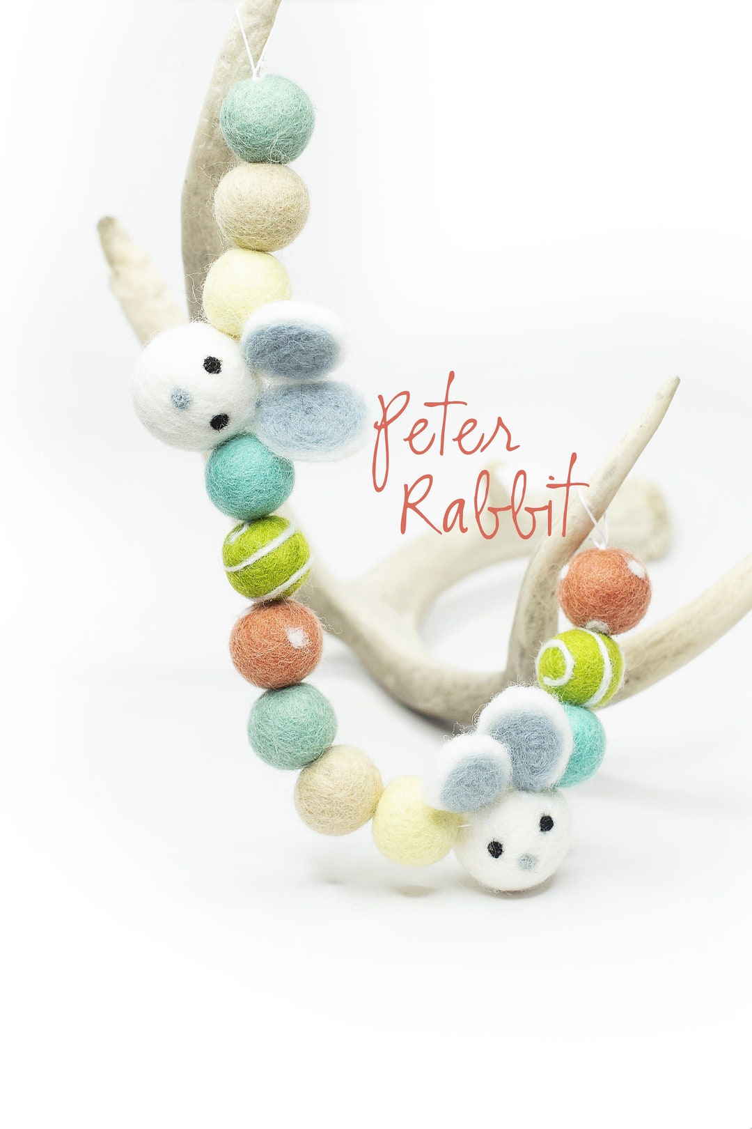 Peter Rabbit | Easter Garland | Felt Bunny | Felt Carrot | Easter ...