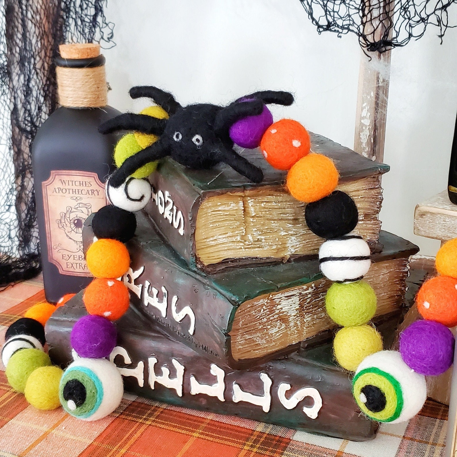 Image of Halloween Cute Spider Garland