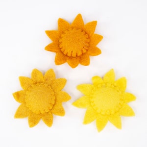 Felt Sun | DIY Mobile felt shapes | Yellow Sun | Felted Sun