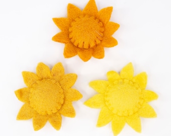 Felt Sun | DIY Mobile felt shapes | Yellow Sun | Felted Sun