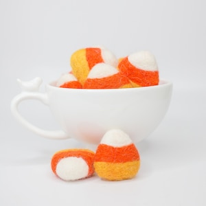 Mustard Yellow Felt Candy Corn: Halloween Garland DIY Shapes