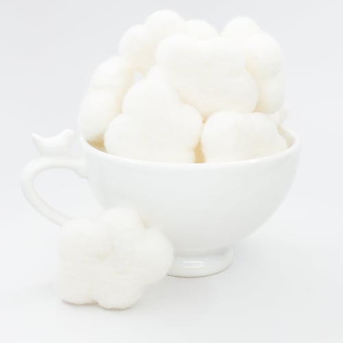 White Felt Clouds white Felt Baby Mobiles nursery Decor st Etsy