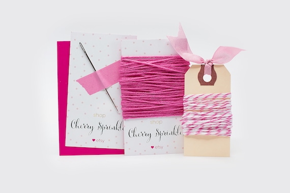 DIY Garland Kit: Wool Felt Balls, Bakers Twine, Needle & Instructions