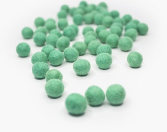 NEW Wintergreen Felt Balls | 2.5 cm Pom Balls | 100% Wool Felt Balls | Felt Pom Poms | Loose Felt Balls | DIY Pom Garland | Wholesale